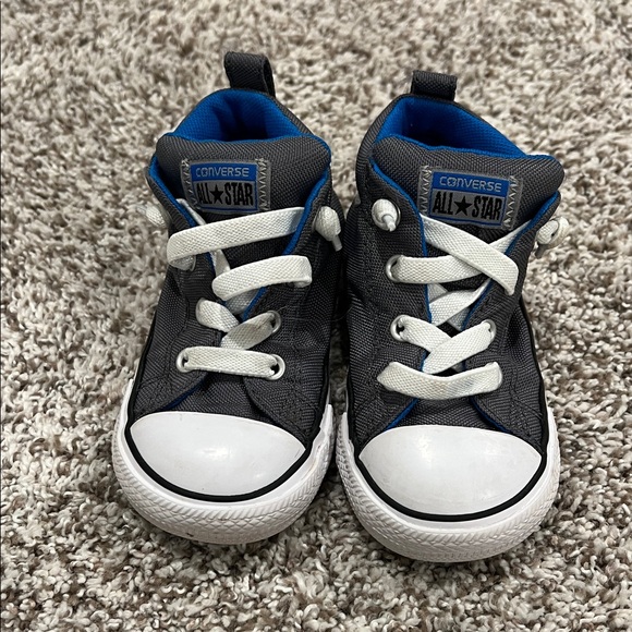 Converse Toddler Boy's Chuck Taylor All Star Street Mid Top Sneakers Thunder - Picture 1 of 7